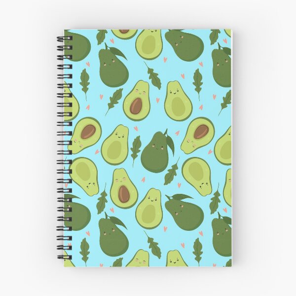 Item preview, cute pattern with avocado and arugula leaves designed and sold by burbura.