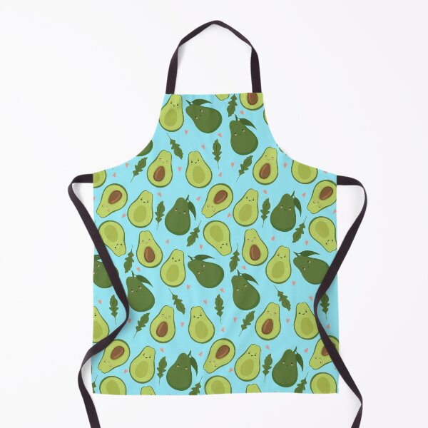 Item preview, cute pattern with avocado and arugula leaves designed and sold by burbura.