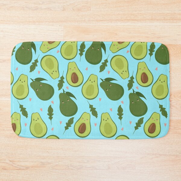 Item preview, cute pattern with avocado and arugula leaves designed and sold by burbura.