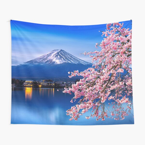 Cherry Blossom Tapestry Trees Forest Sea of Flowers Landscape Wall Hanging  Floral Home Decor Backdrop Yoga Picnic Mat : : Home