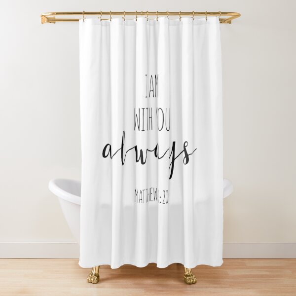 QGHOT Cortina De Ducha Cristiana De Jesús Con Fe Bíblica Para Decoración De Baño, Juego De