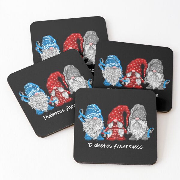 Item preview, Cool Diabetes Gnomes Shirt T1D Gnome Diabetic Ribbon Awareness designed and sold by tuanitus.