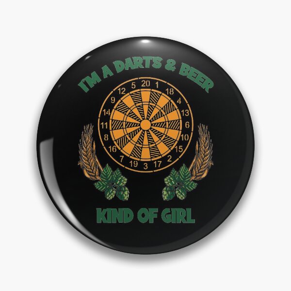 Artikelvorschau, I'm A Darts and Beer Kind of Girl Dartboard Hopfen entworfen und verkauft von OmmeDesigns.