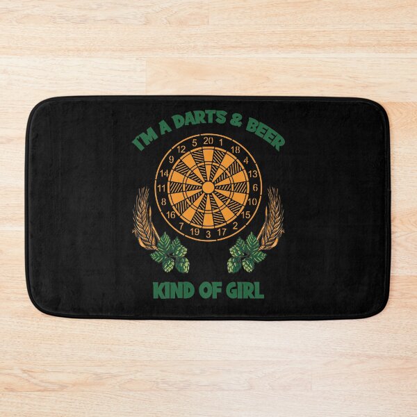 Artikelvorschau, I'm A Darts and Beer Kind of Girl Dartboard Hopfen entworfen und verkauft von OmmeDesigns.