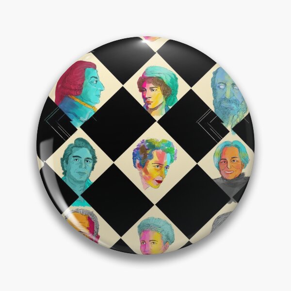 Item preview, Philosophers Pattern Chess iIlustration designed and sold by KennyLucky.