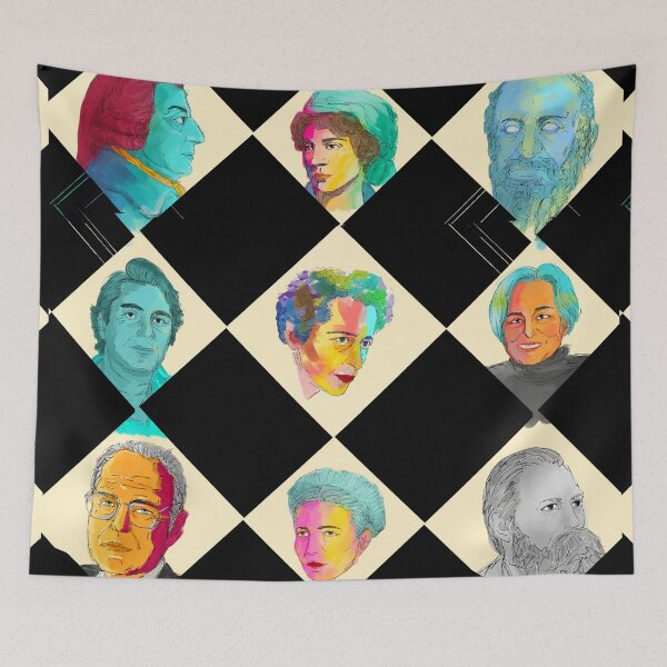 Item preview, Philosophers Pattern Chess iIlustration designed and sold by KennyLucky.
