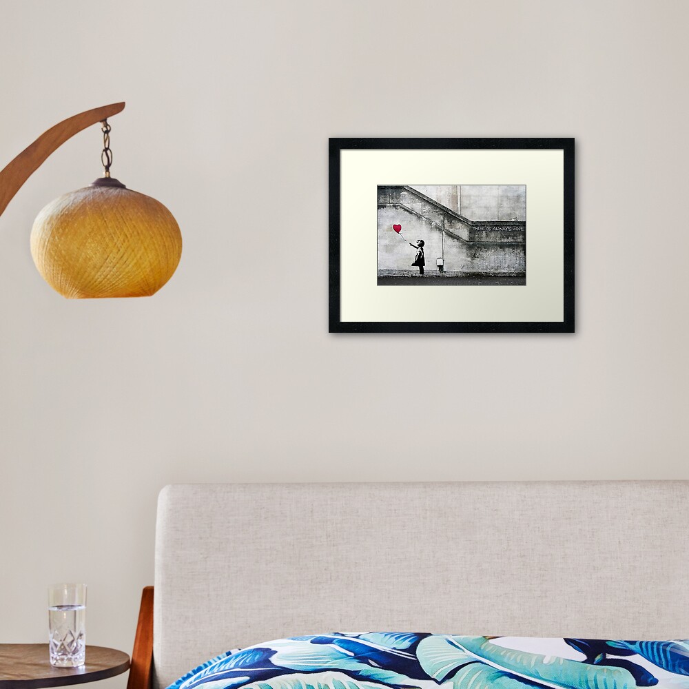 Item preview, Framed Art Print designed and sold by WE-ARE-BANKSY.