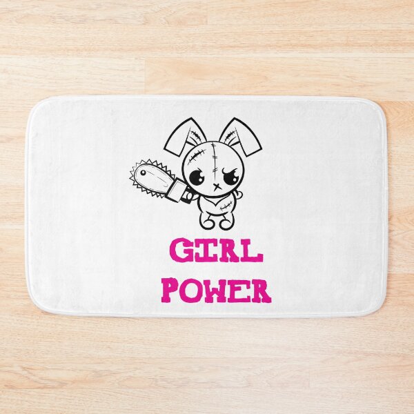 Item preview, Girl Power Cute Cartoon Grumpy Voodoo Bunny designed and sold by ProjectX23.