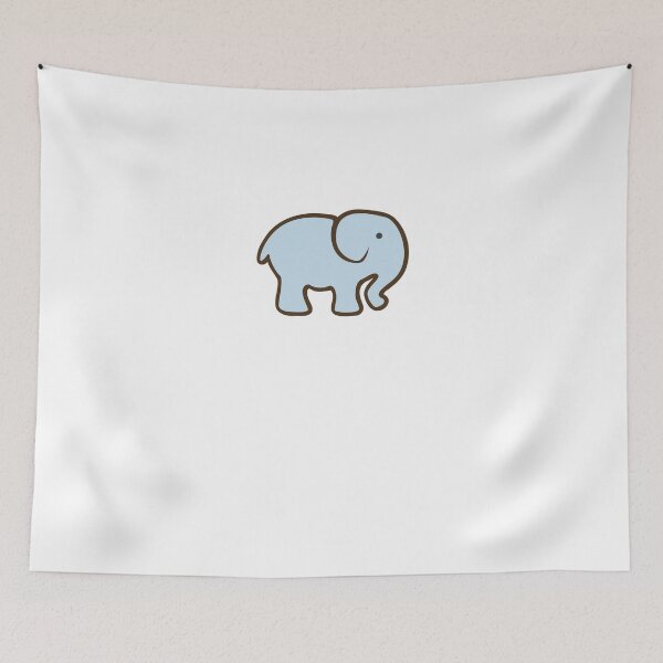 Item preview, Colorful Light Blue Elephant designed and sold by VibeCraze Designs.