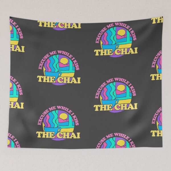 Item preview, Excuse Me While I Kiss The Chai Pink And Yellow designed and sold by Chubuter.