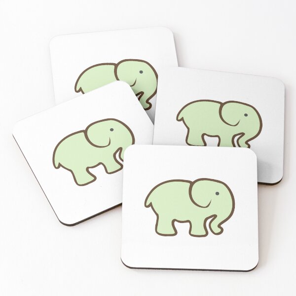 Item preview, Colorful Tea Green Elephant designed and sold by VibeCraze Designs.