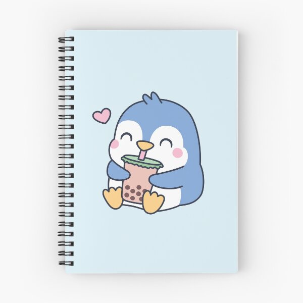 Item preview, Cute Little Penguin Loves Boba Tea designed and sold by rustydoodle.