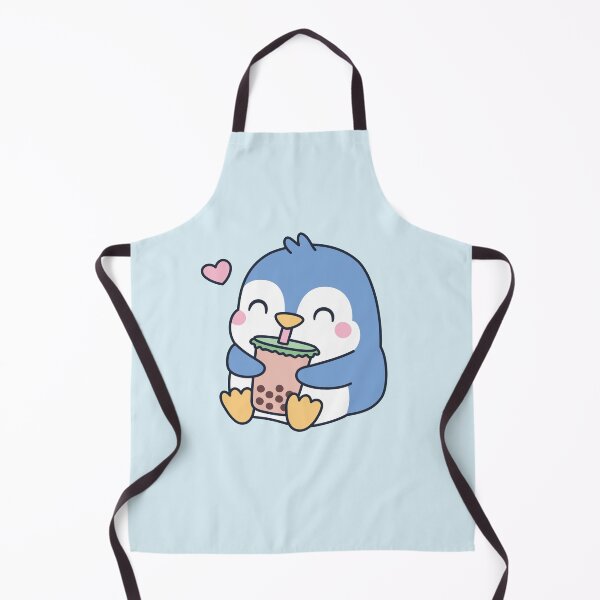 Item preview, Cute Little Penguin Loves Boba Tea designed and sold by rustydoodle.