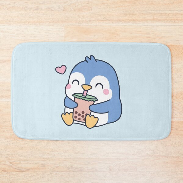 Item preview, Cute Little Penguin Loves Boba Tea designed and sold by rustydoodle.