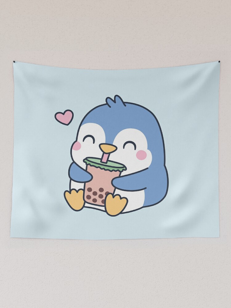  Tapestry, Cute Penguin Fishing Tapestry for Bedroom