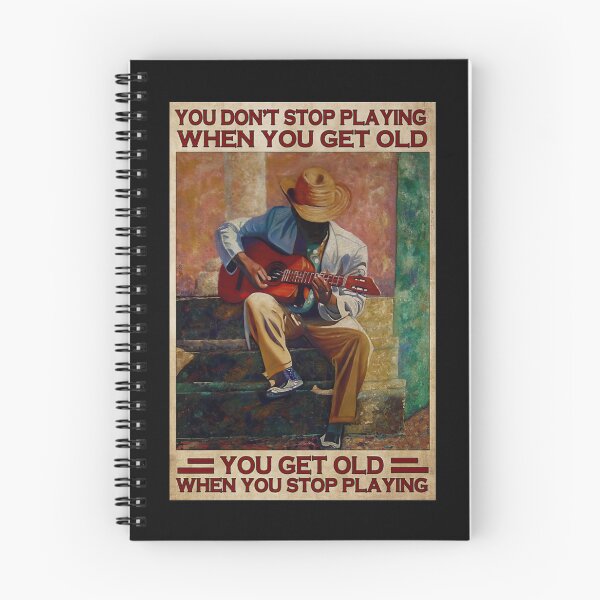 Item preview, Guitar Player Painting  - You Don't Stop Playing When You Get Old designed and sold by MorningJoco.