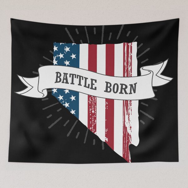 Item preview, Nevada Battle Born Patriotic Motif designed and sold by greenoriginals.