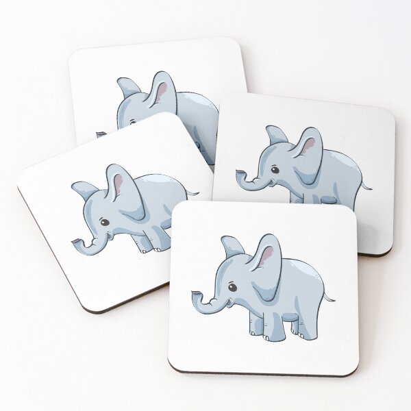 Item preview, Colorful Periwinkle Gray Elephant designed and sold by VibeCraze Designs.