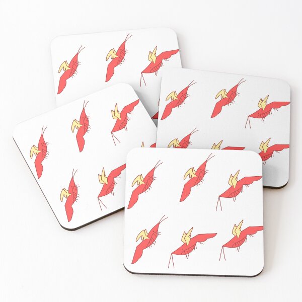 Item preview, Shrimp heaven sticker pack  designed and sold by stanky-noodle.