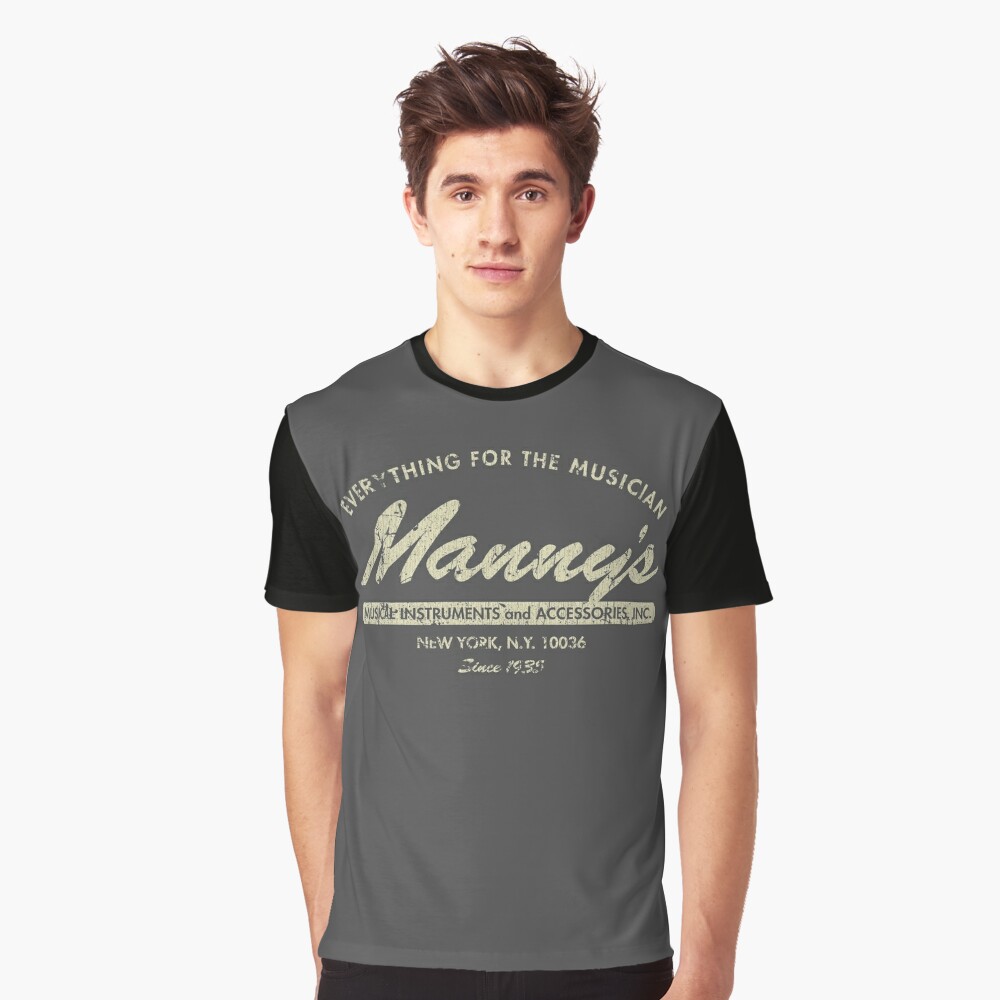 manny's music t shirt