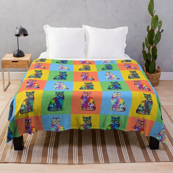 Item preview, Psychedelic cats retro style designed and sold by FinalCut55.