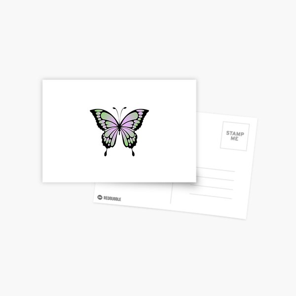 Item preview, Green and Pastel Purple Gradient Butterfly designed and sold by Ninjakandy.