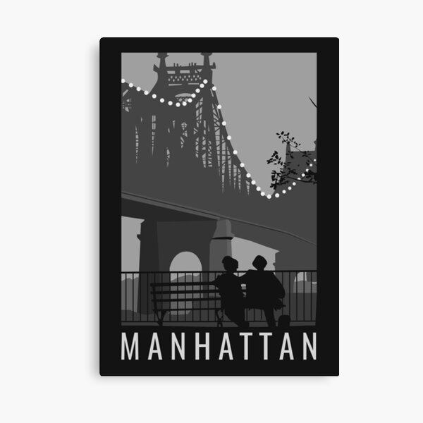 Ilustraciones de la película de Manhattan Lienzo