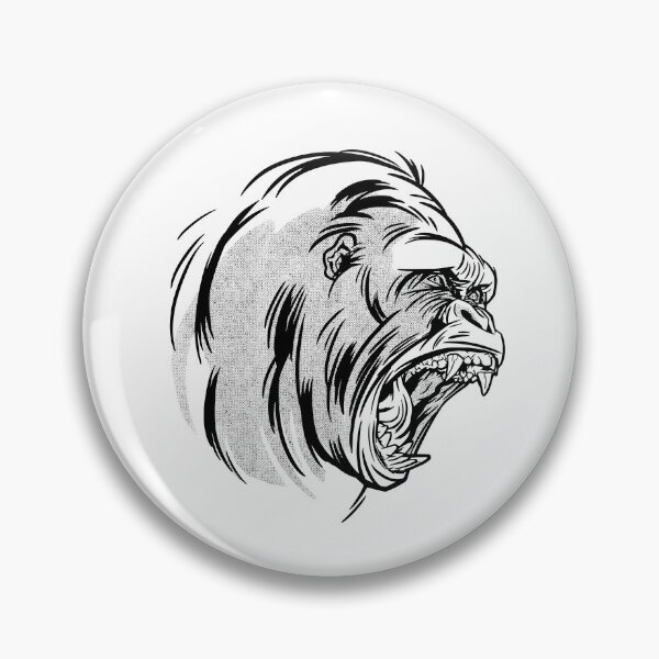 Item preview, Angry gorilla | Roaring monkey designed and sold by DerSenat.