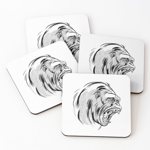 Item preview, Angry gorilla | Roaring monkey designed and sold by DerSenat.