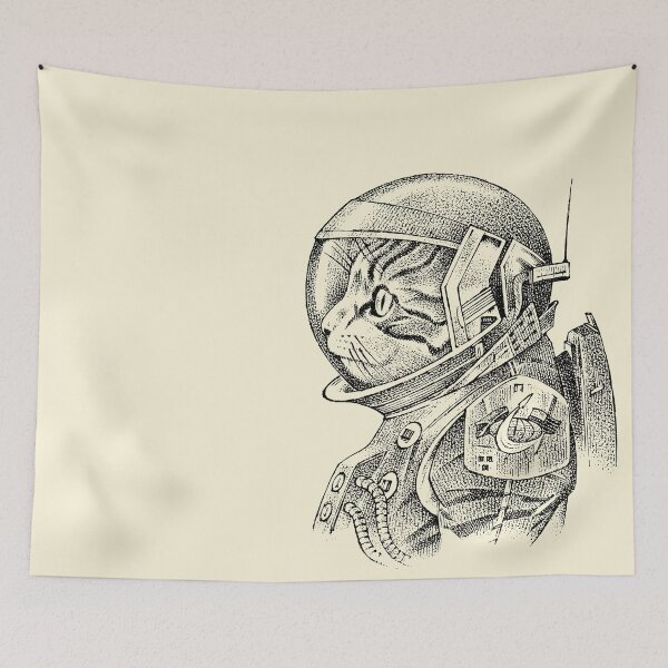 Item preview, Dust Astronaut Cat designed and sold by dieuhuyen555.