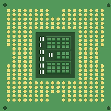 Artwork thumbnail, CPU Processor - Computer Chip by Blaacklight