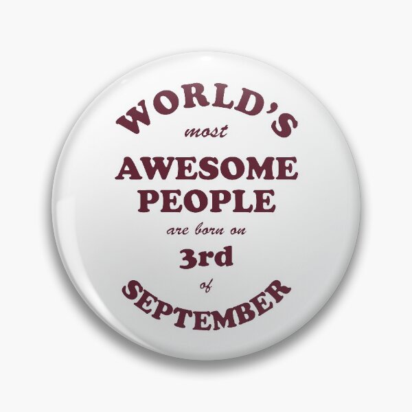 Item preview, Awesome People are born on 3rd of September designed and sold by beloknet.