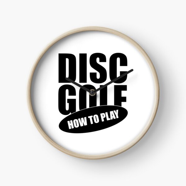Item preview, How to play disc golf letters on white designed and sold by ciaobebo.