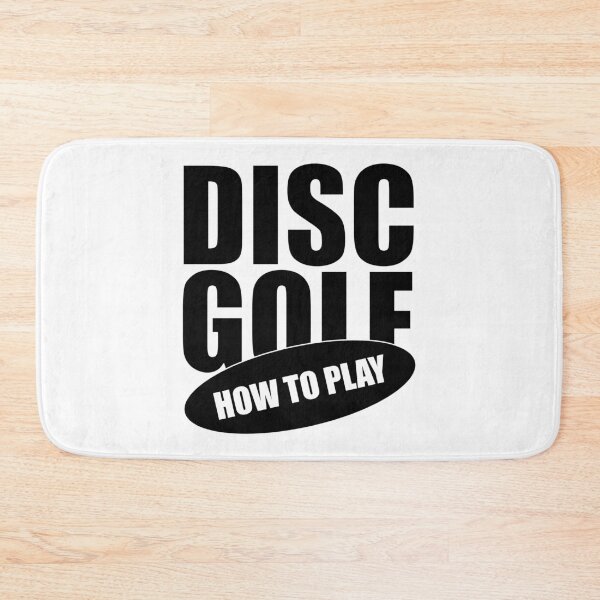 Item preview, How to play disc golf letters on white designed and sold by ciaobebo.