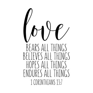 Love Bears All Things {Poster}