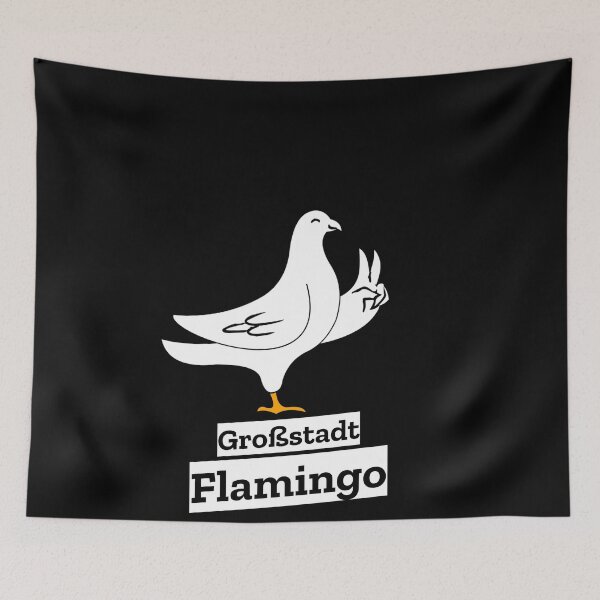 Item preview, Pigeon doves lover capital flamingo designed and sold by MarianRossberg.