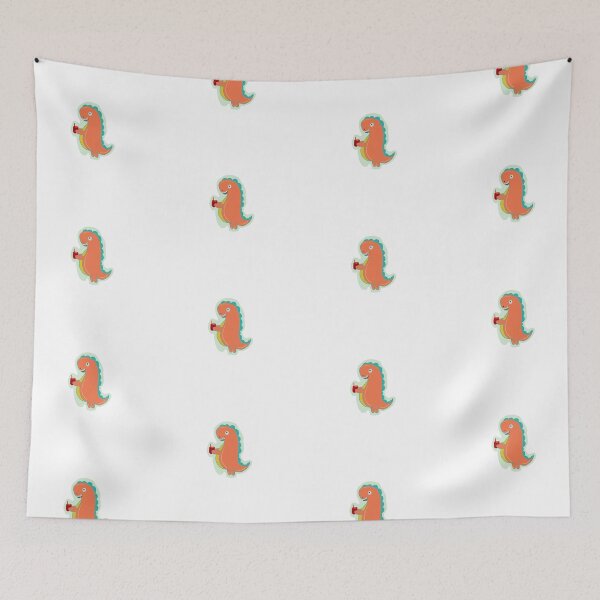 Item preview,  Dino Boba Cartoon Illustration Sticker designed and sold by papaipapai198.