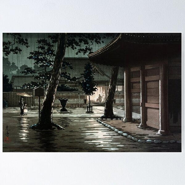 Item preview, Takanawa Sengakuji Temple by Tsuchiya Koitsu designed and sold by Takeda-art.