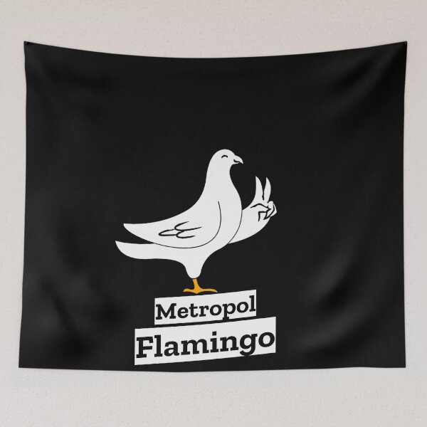Item preview, Pigeon doves lover metropolis flamingo designed and sold by MarianRossberg.
