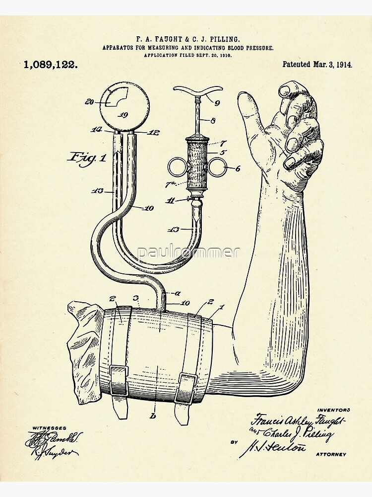 Blood Pressure Measurement Postcard