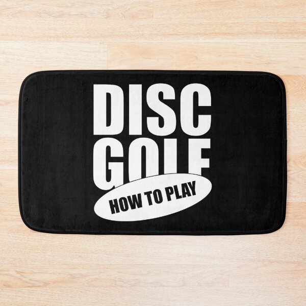 Item preview, How to play disc golf letters on black designed and sold by ciaobebo.