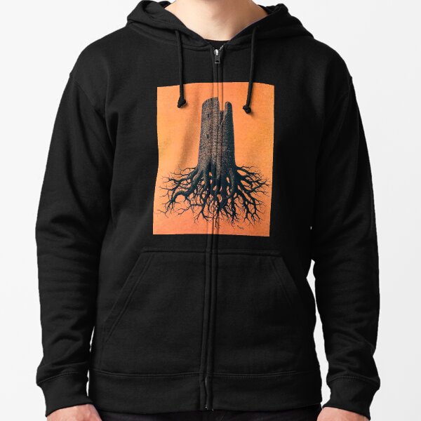 Almayer's folly by Rene Magritte Zipped Hoodie