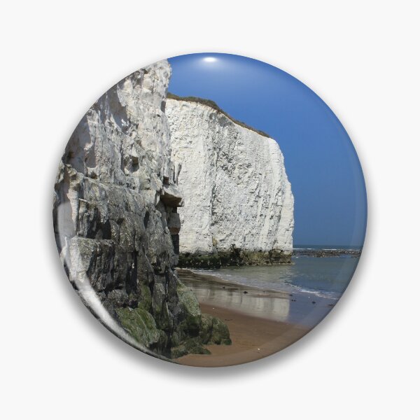 Item preview, Chalk cliffs and blue flag beach at Kingsgate designed and sold by chihuahuashower.