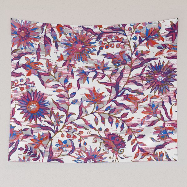 Item preview, Mughal Style Flowers Painting Art designed and sold by Libaz.