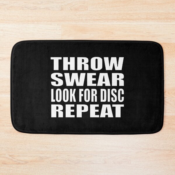 Item preview, How to play disc golf letters on black designed and sold by ciaobebo.