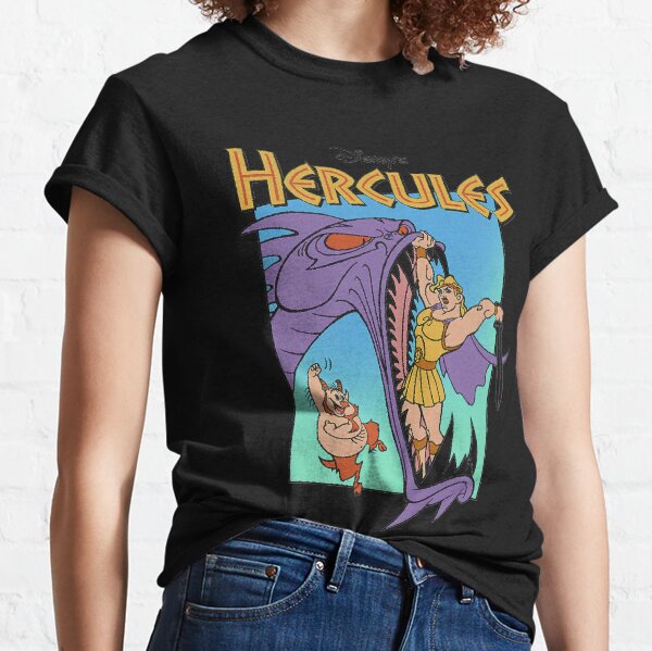 Disney Hercules Hydra Battle Retro Graphic T-Shirt Classic T-Shirt