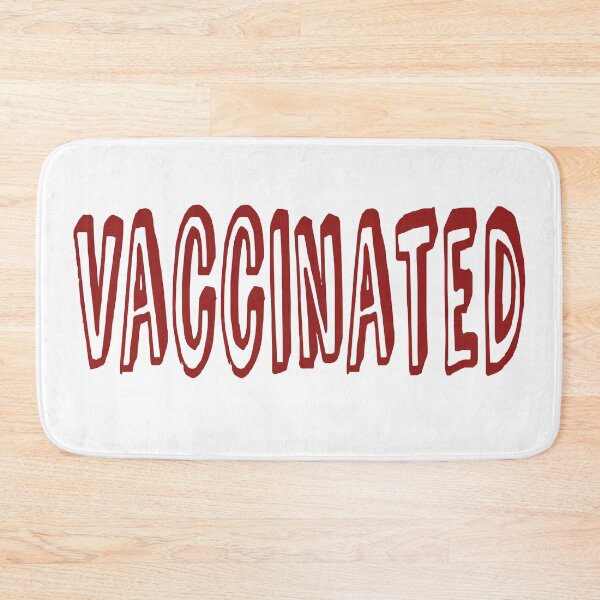 Item preview, Vacunado-completamente vacunado-orgullosamente vacunado-Estoy vacunado 9 maroon_white designed and sold by DrStickerManiac.