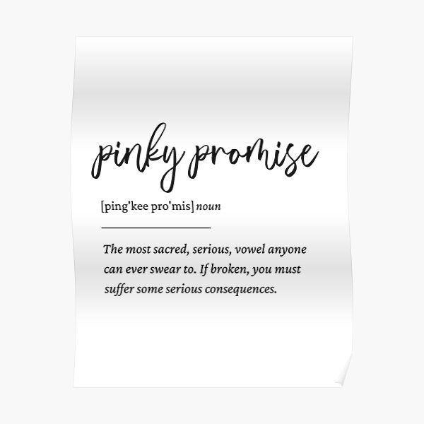 Pinky Promise Meaning In English