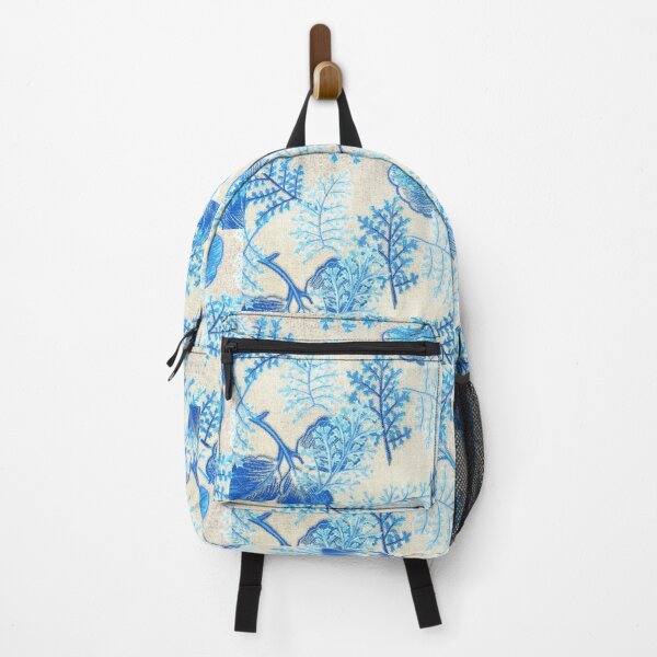 Item preview, Powder blue floral design with beige background  designed and sold by BOLDconcepts.