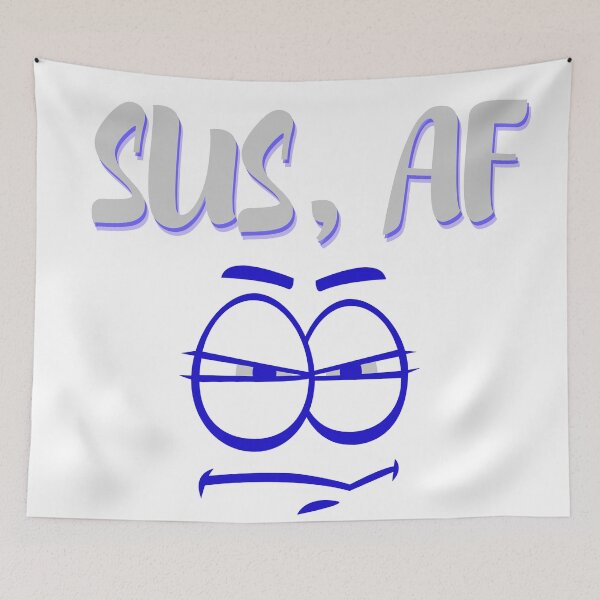 Item preview, SUS, AF Face - grey/blue designed and sold by miTeless seDign.